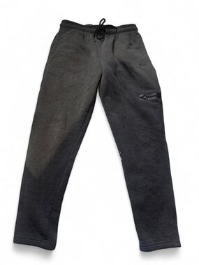 Men's Black Fleece Joggers with Zip Pocket - Unbranded
